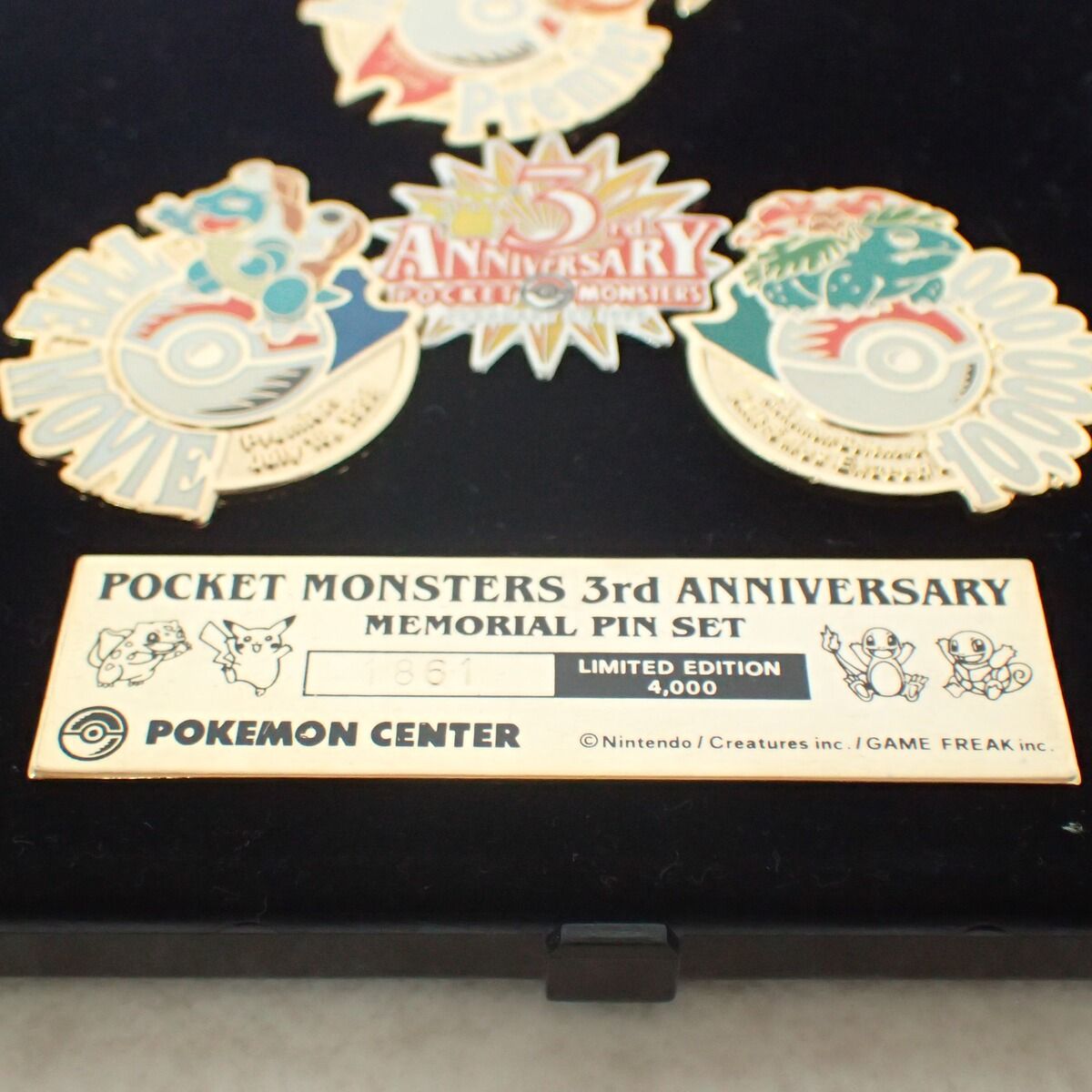 ポケットモンスター 3周年記念 メモリアルピンズセット