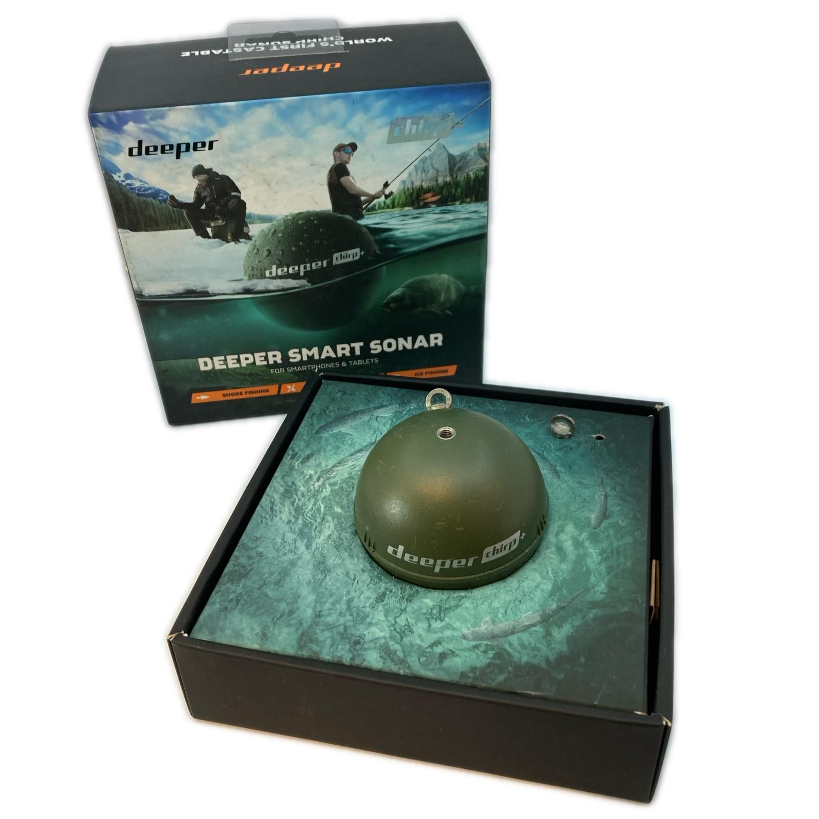 Deeper Smart Sonar 魚群探知機 Chirp+ キズ・サビ有 程度C 本体のみ