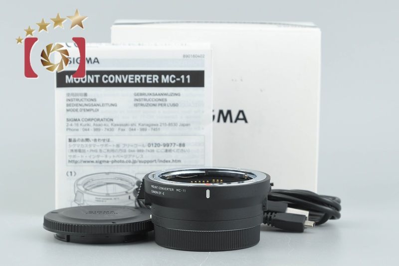 【中古】SIGMA シグマ マウントコンバーター MC-11 Canon EF-E用 Canon EF → ソニーEマウント 元箱付き 14,976円