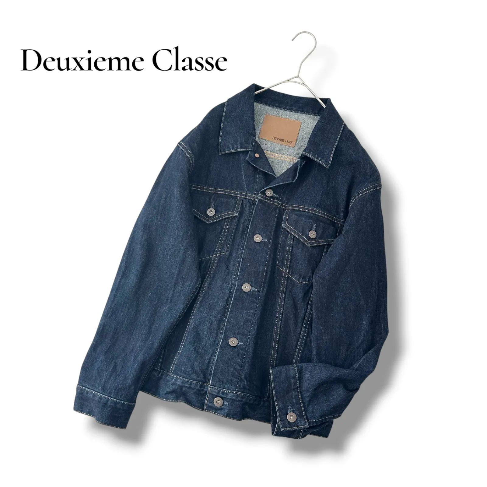 Deuxieme Classe ドゥーズィエムクラス EVERYDAY I LIKE. Denim ジャケット デニムジャケット アウター インディゴ 日本製 フリーサイズ レディース 6AU010
