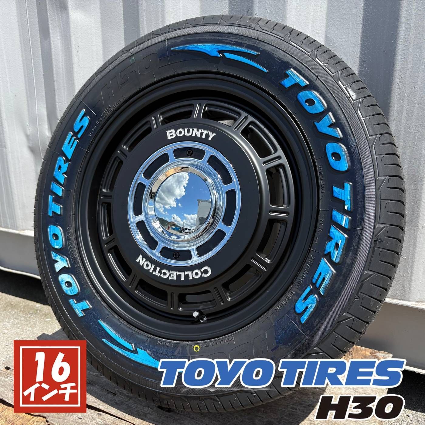 【新品4本セット】200系 ハイエース レジアスエース 車検対応 タイヤホイール 215/65R16 TOYO H30 16インチ BountyCollection NEWTON ニュートン