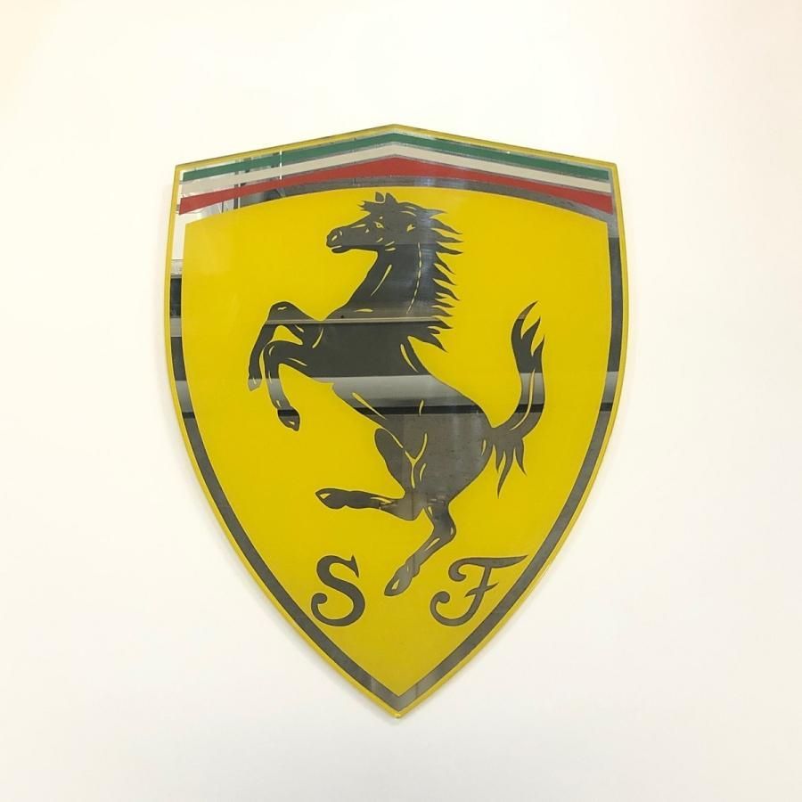 現品　FERRARI　ヴィンテージ　ウォールミラー・ラージ