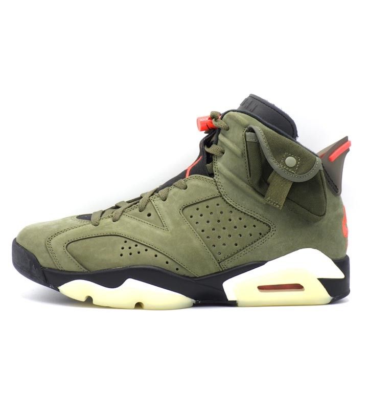 ナイキ NIKE × トラヴィス スコット Travis Scott 【 AIR JORDAN 6 RETRO Midium Olive CN1084 200 】 エア ジョーダン 6 レトロ ミディアム オリーブ スニーカー　f32079 31,200円