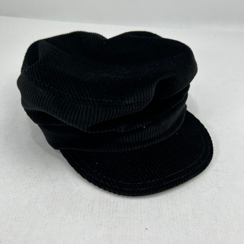 【中古品】 PRADA プラダ 2HC475 コーデュロイ ニュースボーイキャップ BLACK SIZE:XXL 帽子 【185-260818-io-01-fuzh】