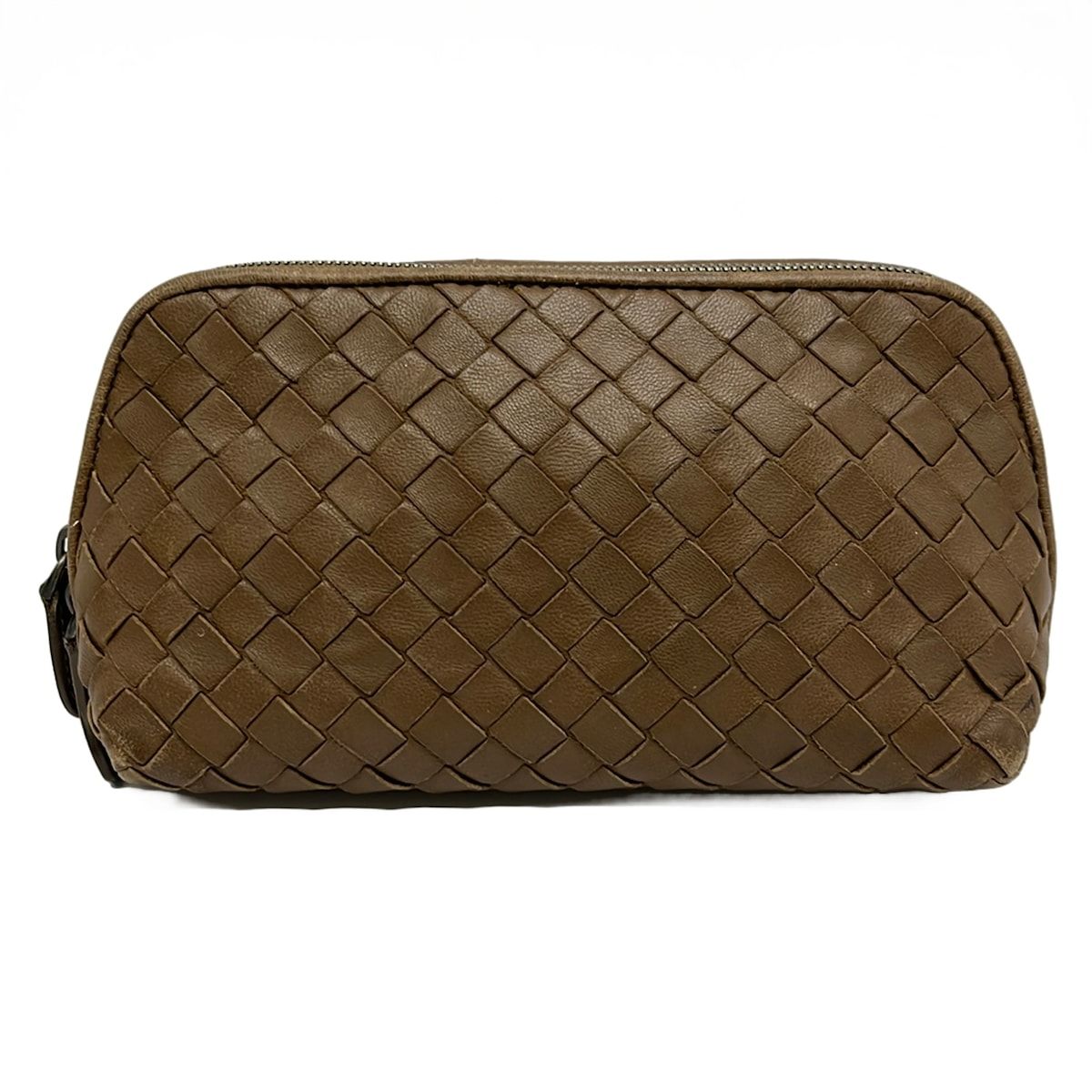 BOTTEGA VENETA(ボッテガヴェネタ) ポーチ イントレチャート 132534 ブラウン レザー