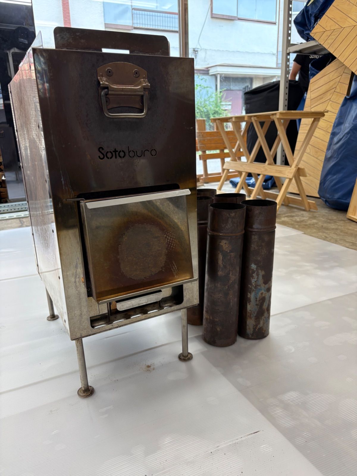 中古 Sotoburo ストーブ 初期型