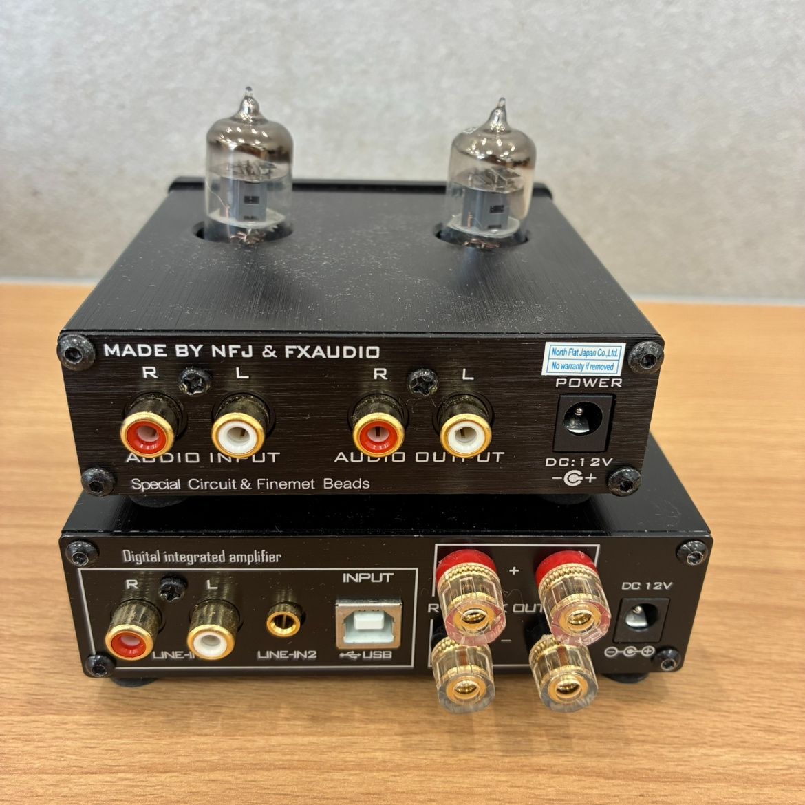 ノースフラットジャパン FX-AUDIO一式 TUBE-01J DAC-SQ5J YD-202J