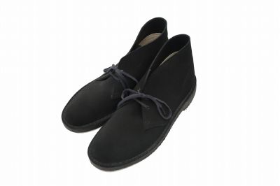 クラークス clarks スウェード デザート ブーツ 500679 9 黒 ブラック ブランド古着ベクトル 中古 ●▲260818