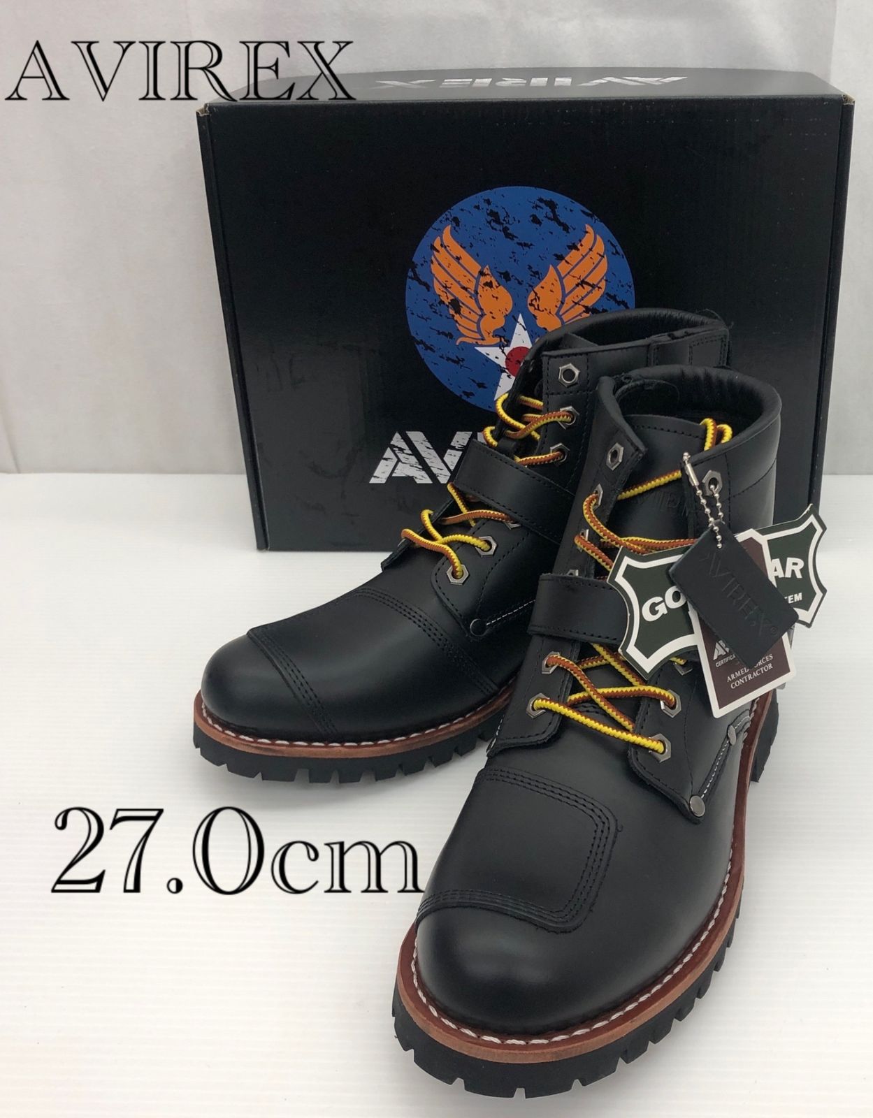 ＡＶＩＲＥＸ　ＴＩＧＥＲ　ブーツ　ブラック アヴィレックス　２７．０ｃｍ_255