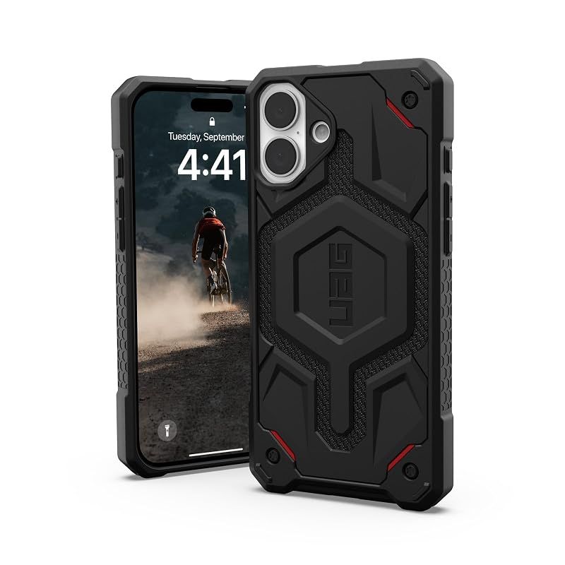 【新品】 URBAN ARMOR GEAR iPhone 16 Plus 2024対応耐衝撃ケース MAGSAFE対応 MONARCH PRO ケブラーブラック 【日本正規代理店品】 UAG-IPH24LB-PMS-KB