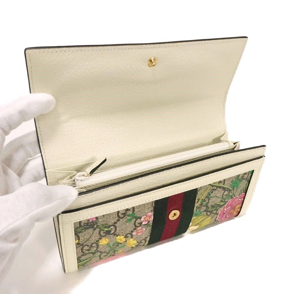 GUCCI グッチ オフィディア GG フローラ コンチネンタルウォレット