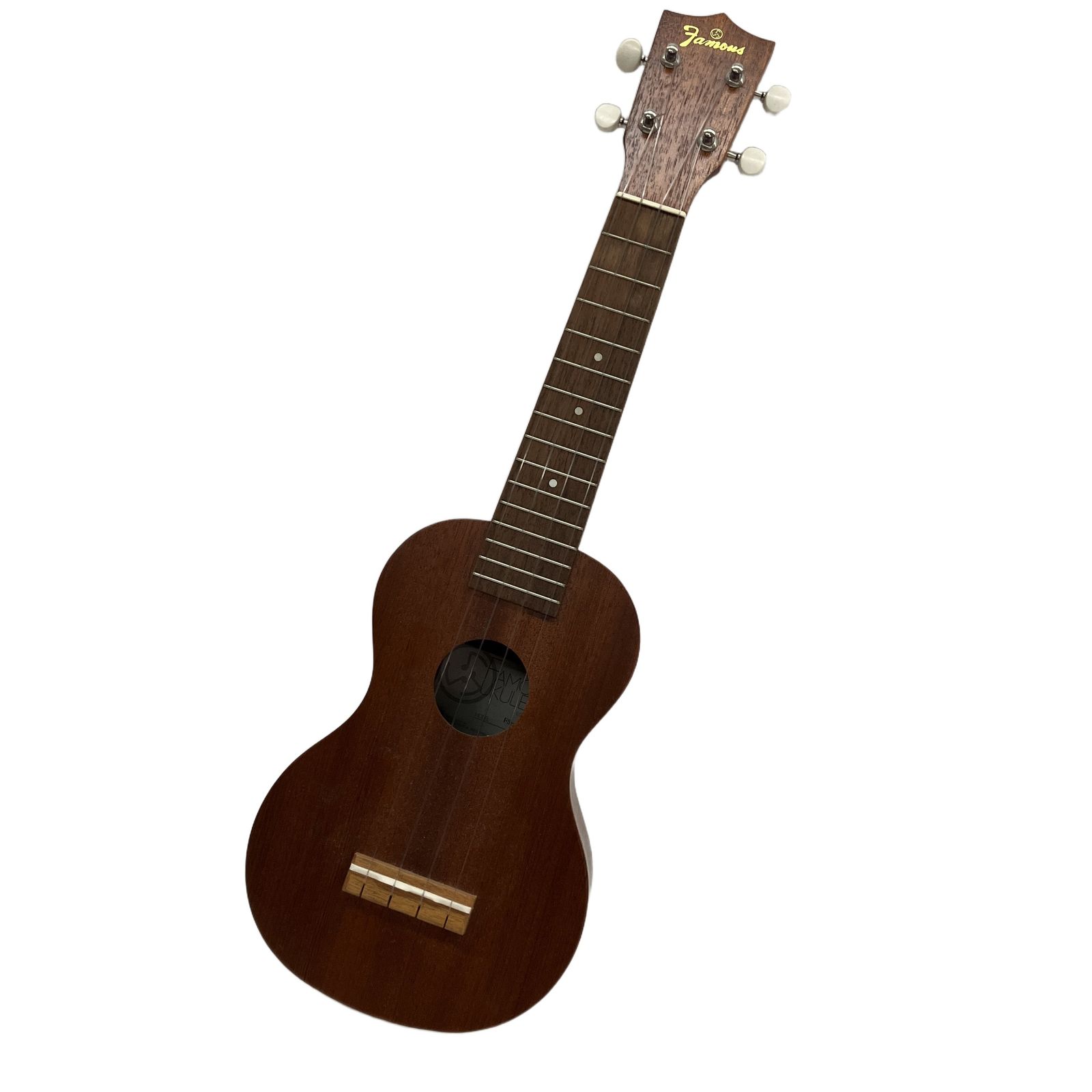 Famous FS-1G Soprano Ukulele Mahogany Wood Gear Pegs Stringed Instruments Used C11550404