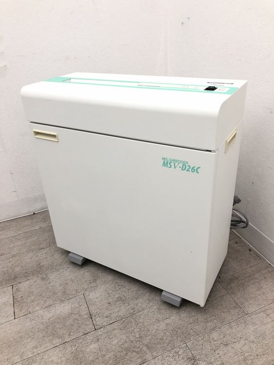 【中古品】明光商会 MSシリーズ シュレッダー MSV-D26C ホワイト