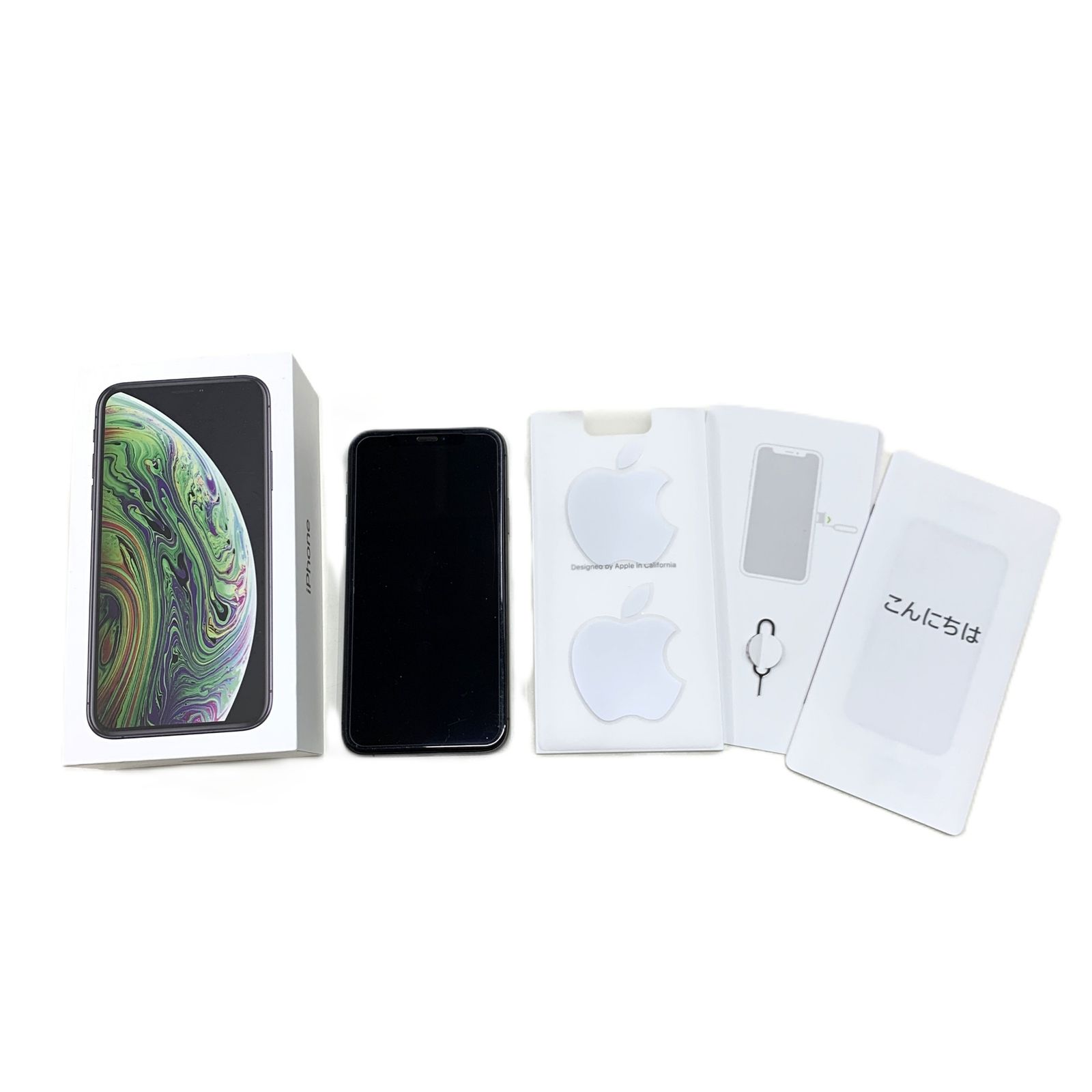 APPLE IPHONE XS Apple iPhone MTE02J/A Smartphone Cell Phone 256GB SIM Lock (KDDI) SPACE GRAY WITH BOX USE RESTRICTIONS 〇 357237092063921