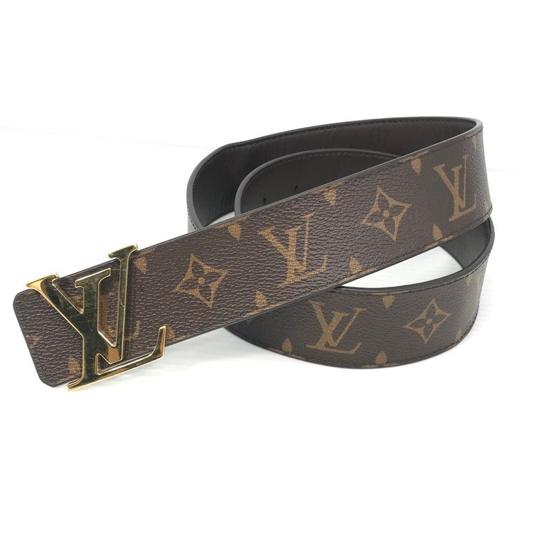 【中古品】 LOUIS VUITTON ルイ・ヴィトン MONOGRAM LV INITIAL BELT GOLD M0323 モノグラム LV イニシャル ベルト アクセサリー 【179-260818-rt-29-tag】