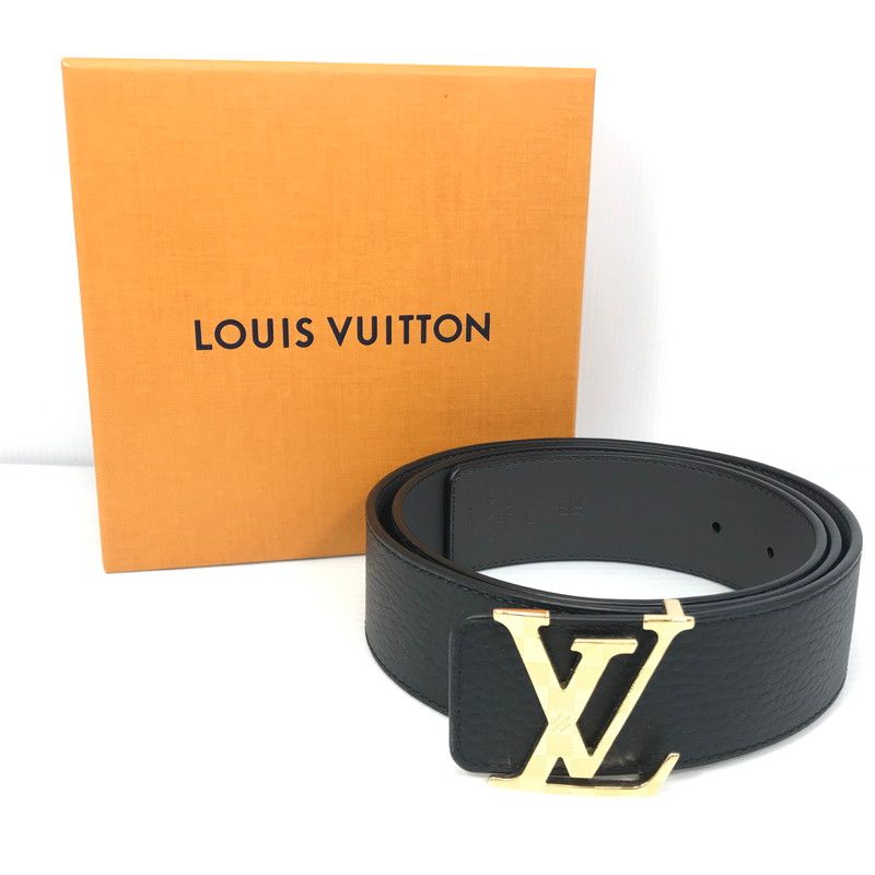 【中古品】 LOUIS VUITTON ルイ・ヴィトン LV DAMIER 40MM BELT 0333 LN1266 LVダミエ 40MM ベルト アクセサリー 【179-260818-rt-30-tag】