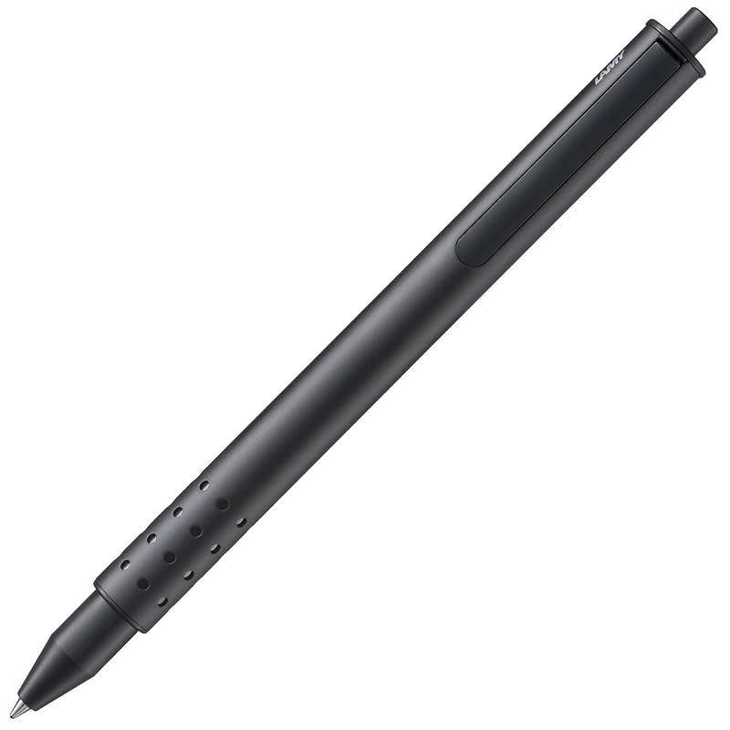 LAMY（ラミー） swift ブラック ローラーボールペン 黒 - なめらかな書き心地の上品なローラー ボールペン - 丈夫なメタルボディ & 線幅 M - ローラーボールリフィル 黒 LAMY M 66 付き