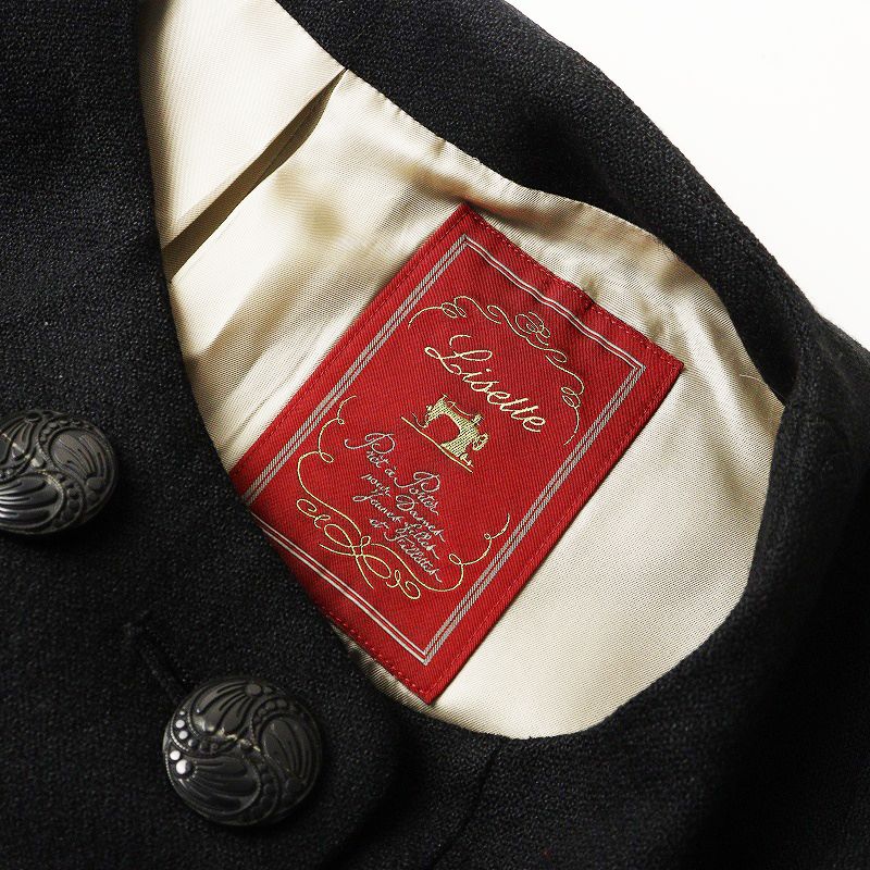 値下げ】美品 リゼッタ Lisette ウールシルク ダブルボタン ロング
