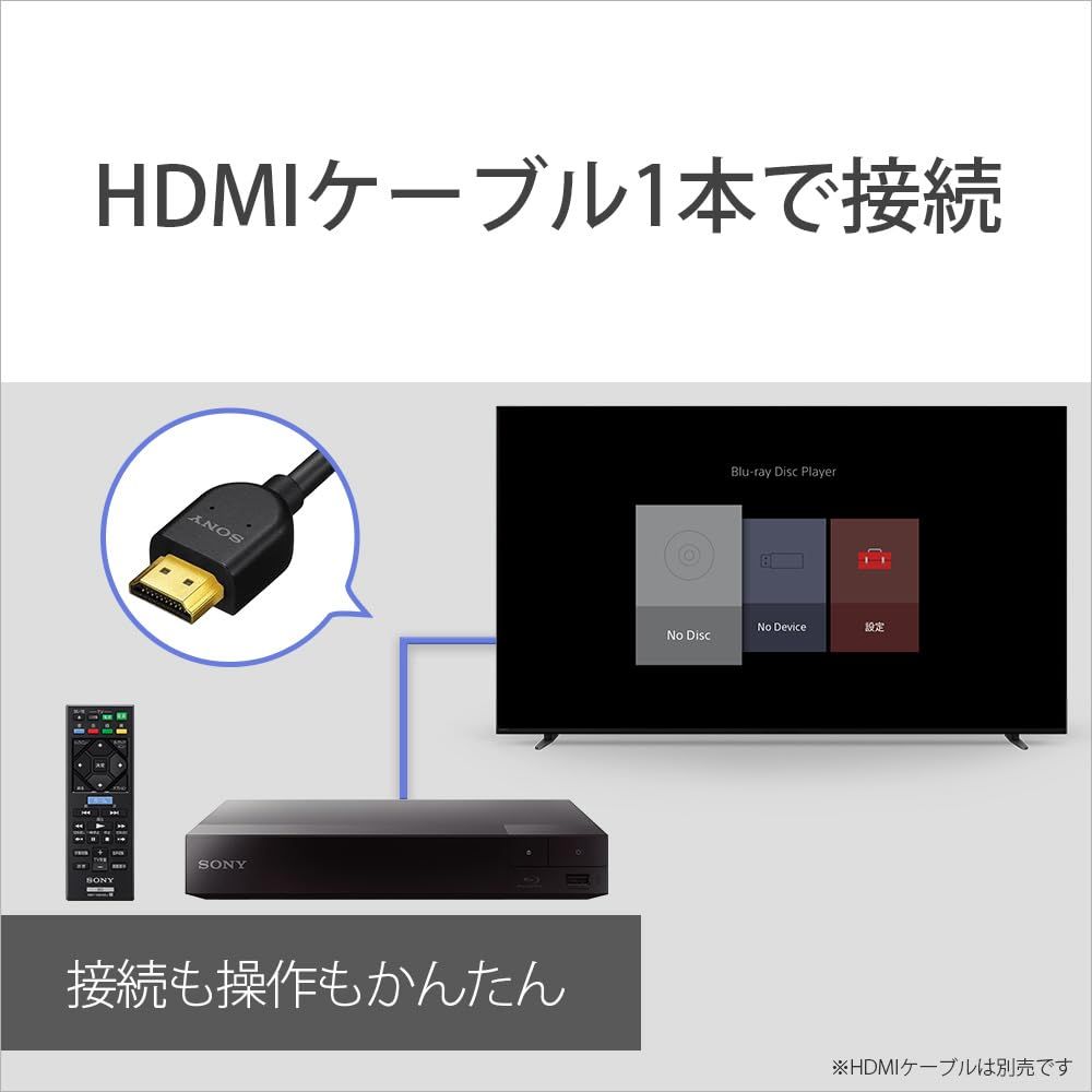 ソニー ブルーレイプレーヤー/DVDプレーヤー 2025年モデル コンパクト