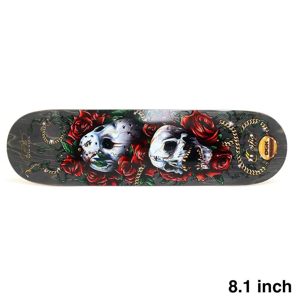 DGK DECK ディージーケー デッキ CHAZ ORTIZ LOS MUERTOS BLACK STAIN 8.1　スケートボード スケボー