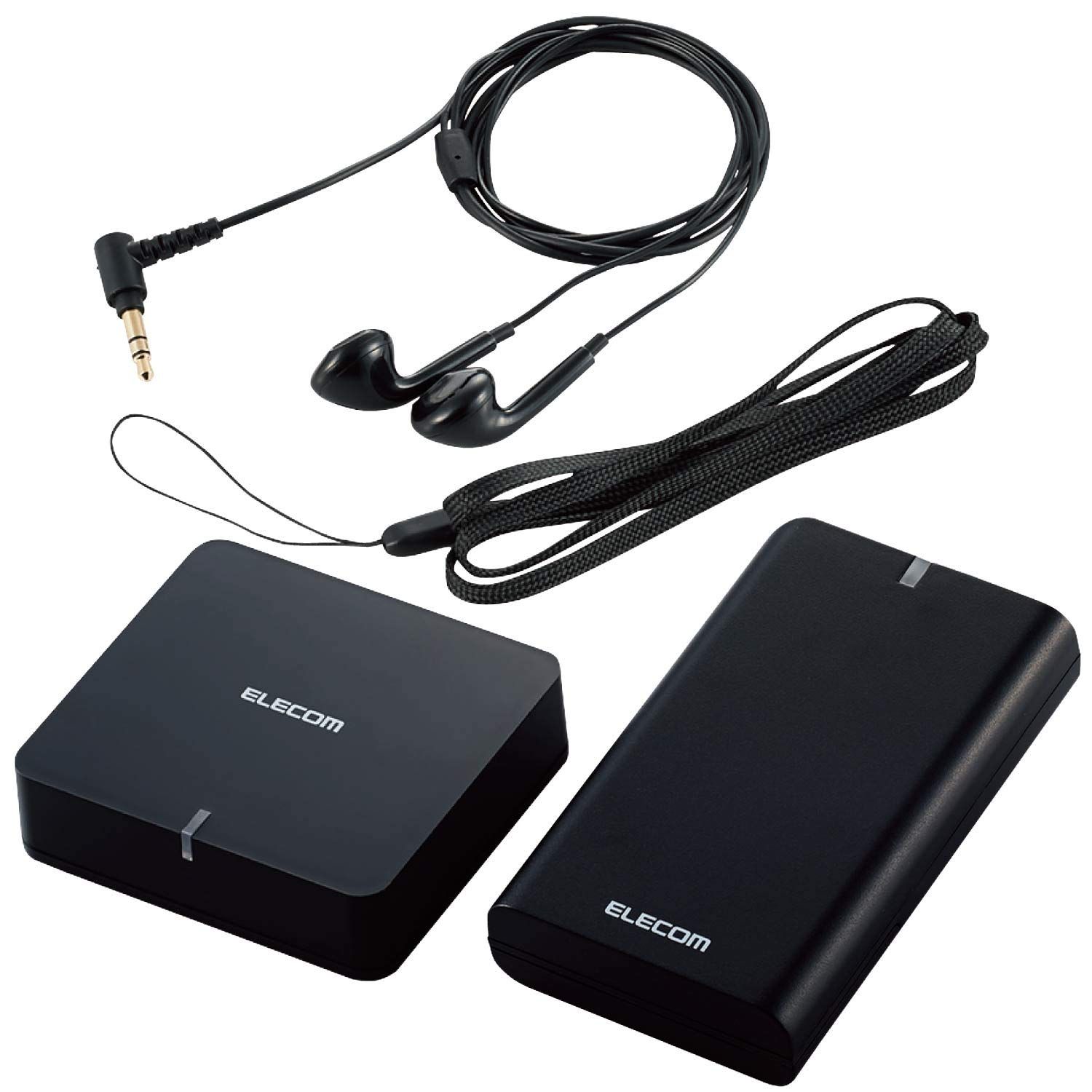 エレコム テレビ用受信機 ワイヤレス 2.4GHz 送信機付 イヤホン付属 AFFINITY SOUND TVW01E ブラック LBT-TVW01EBK
