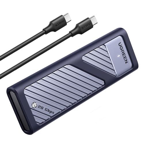 UGREEN M.2 SSD 外付けケース M.2 SSD ケース 【USB 3.2 Gen 2×2】 20Gbps高速転送 NVME/SATA両対応 8TB大容量対応 m.2 ハードディスクケース NVMe SATA M-Key/M+B K 9442e865
