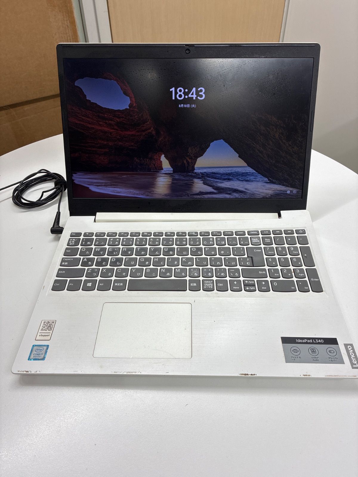 ジャンク品 Lenovo ノートPC L340-15IWL CORE i7 ジャンク】Lenovo IdeaPad L340-15IWL ノートPC Core i7-8565U 8GB SSD