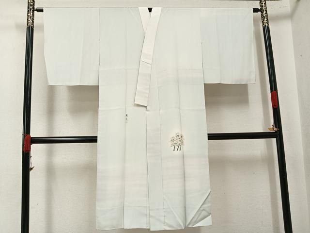 平和屋着物●日本画家　濡れ描き友禅作家　高橋峰陵　長襦袢　袷　作家物　松竹梅文　暈し染め　正絹　逸品　AABK3240ph