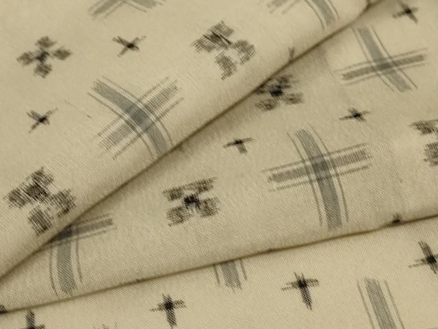 平和屋着物＊夏物　粋夏絣　絣文　証紙付き　正絹　逸品　AABK4146jd