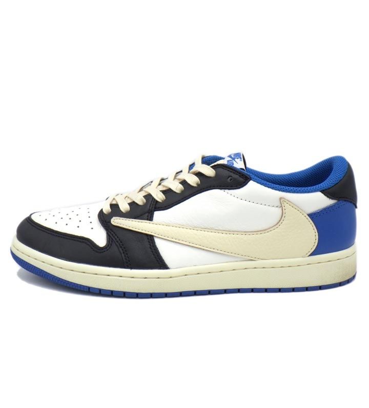 ナイキ NIKE × トラヴィス スコット Travis Scott × フラグメント Fragment 【 AIR JORDAN 1 LOW OG Military Blue DM7866 140 】 エア ジョーダン 1 ロー スニーカー n11720