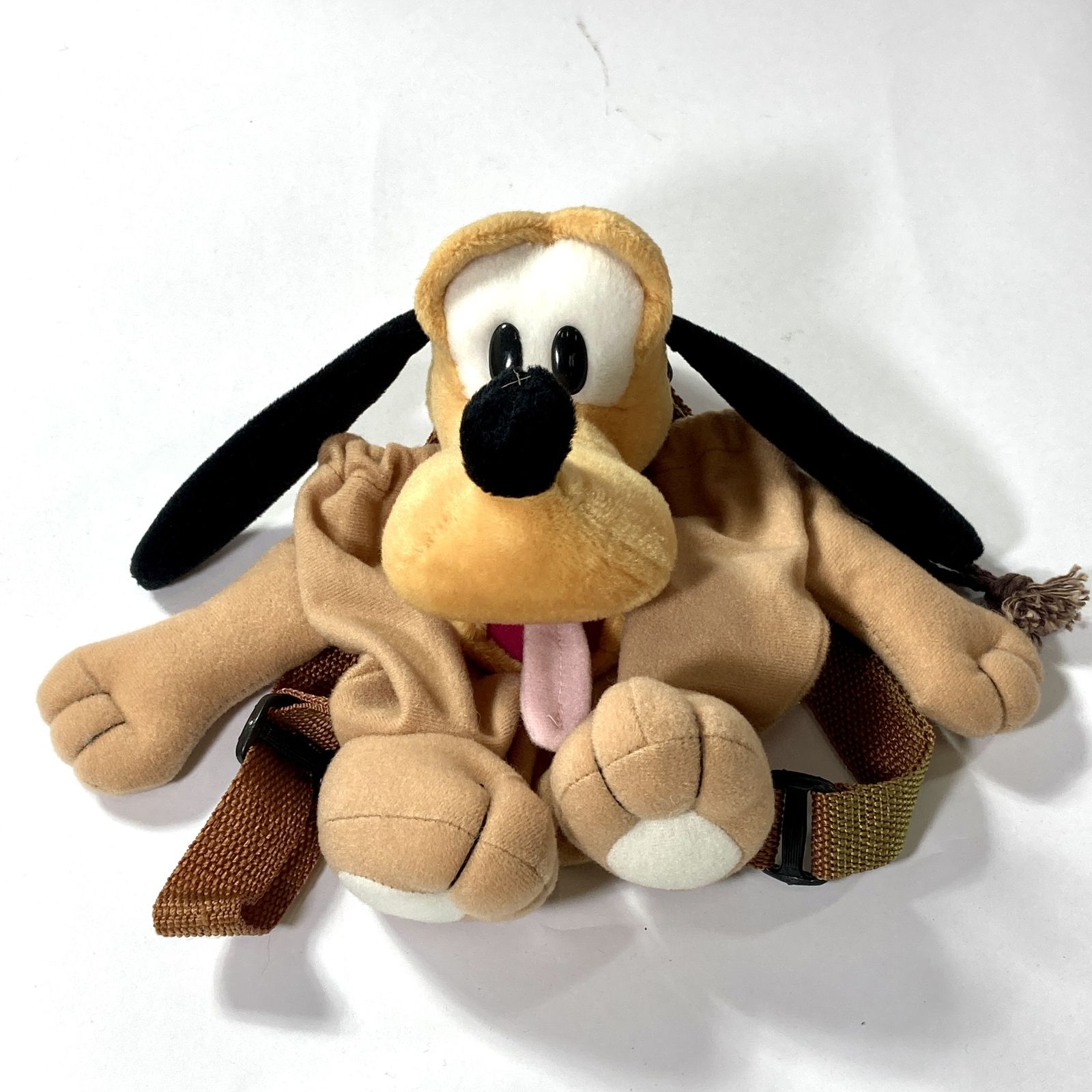 ★ 希少 ディズニー プルート ぬいぐるみ ポシェット ショルダーバッグ リュック バッグ 昭和レトロ 当時物 ビンテージ オールド 犬 現状品