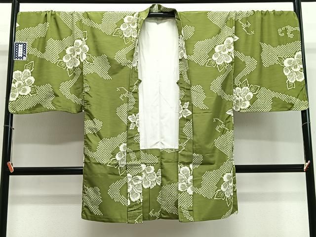 平和屋着物＃男性　長羽織　流水草花文　キングサイズ　洗える着物　未使用　CABL4070ua 23,725円