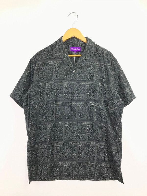 【中古品】 BLACKEYEPATCH ブラックアイパッチ 24AW PRIORITY LABEL S/S RAYON SHIRT BEPFW24TP01 レーヨン シャツ 開襟シャツ トップス 【142-260818-rt-46-tag】
