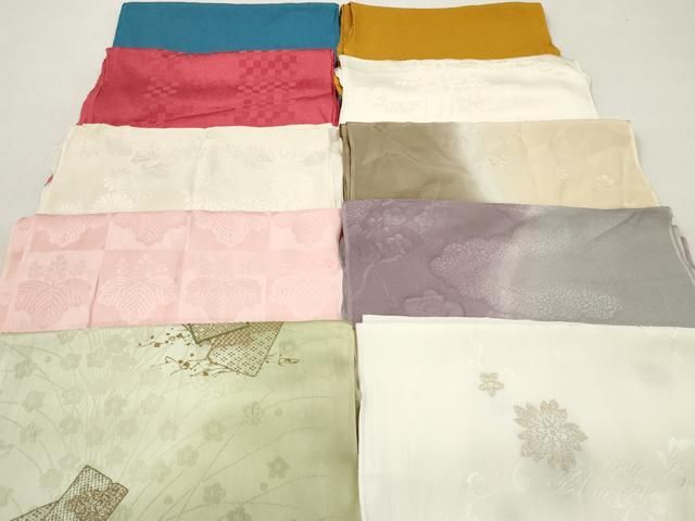 平和屋着物★和装小物　帯揚げ10枚セット　正絹　逸品　DABJ2183xg