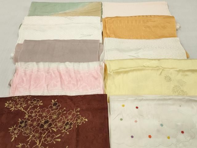 平和屋着物★和装小物　帯揚げ10枚セット　正絹　逸品　DABJ2197xg