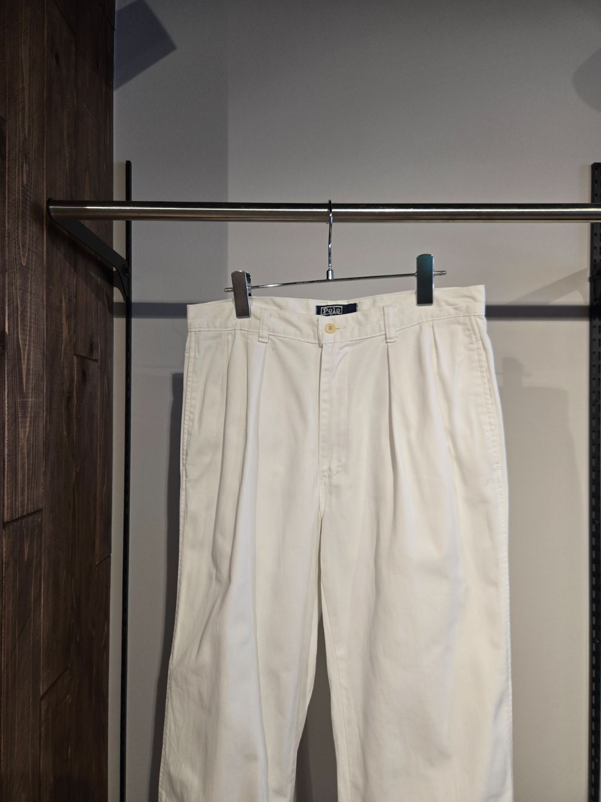 ~1980's Polo by Ralph Lauren　POLO CHINO 42 TALON Zippet　SIZE : W32 　ラルフローレン　ポロチノ　USA製　ヴィンテージ　白　ホワイト　チノパン 14,454円