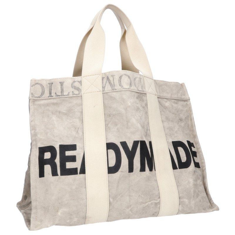 レディメイド EASY TOTE LARGE ヴィンテージコットンロゴプリントトートバッグ メンズ