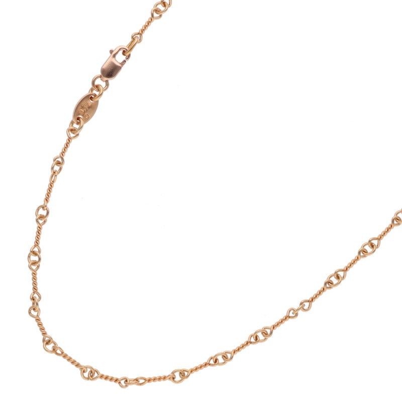クロムハーツ 22K NECKCHAIN T16/ツイストチェーン16inch ゴールドネックレス メンズ 16inch