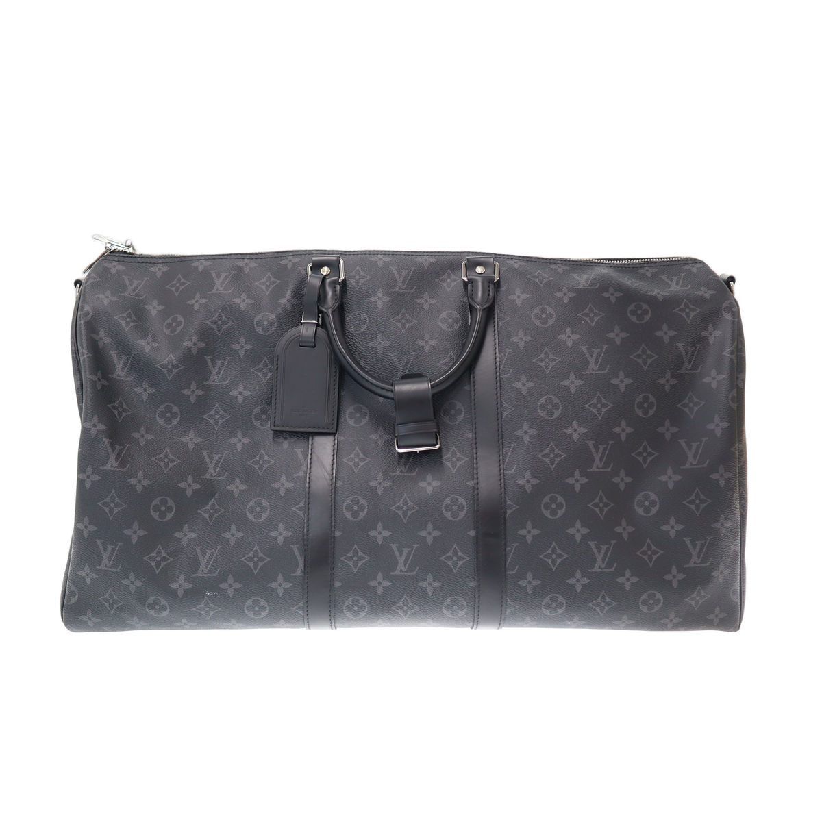 LOUIS VUITTON ルイヴィトン 2016 Keepall Bandouliere 55 Monogram Eclipse キーポル･バンドリエール 55 ショルダーバッグ M40605 ブラック