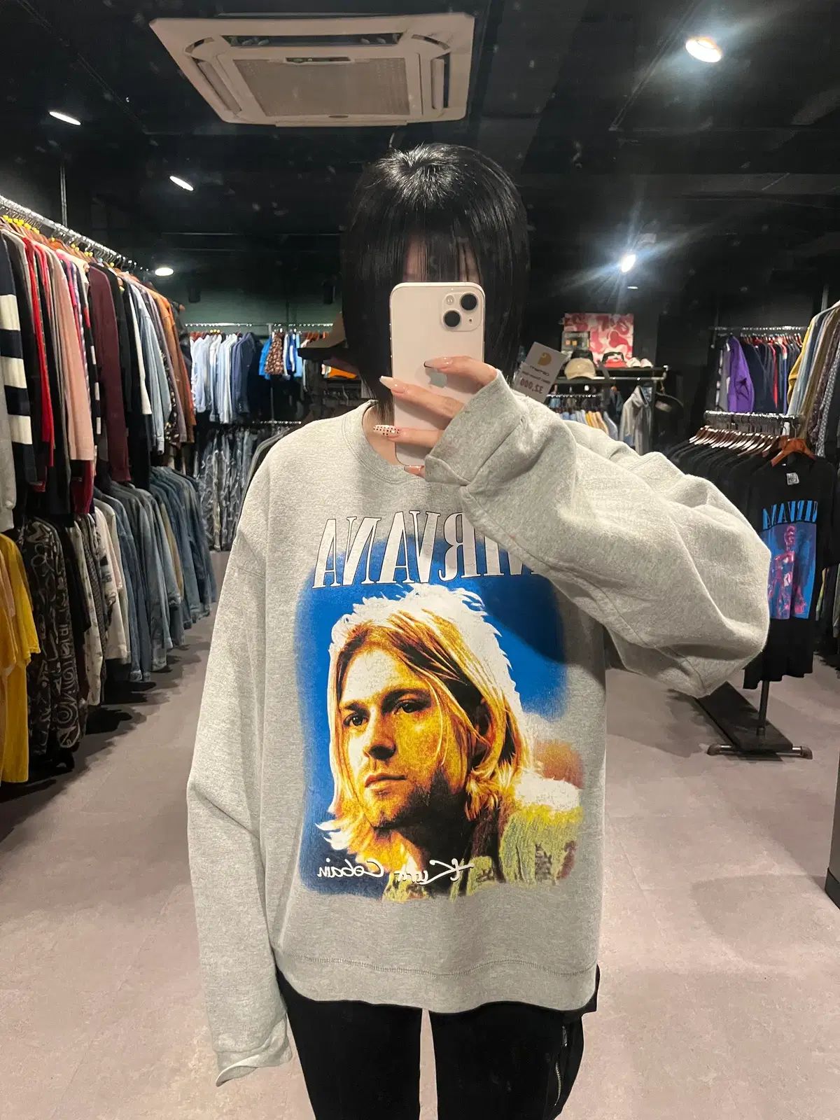 (919) VTG ヴィンテージ NIRVANA(ニルヴァーナ) プリンティング スウェット
