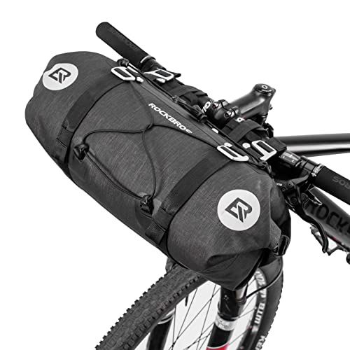ROCKBROS ハンドルバーバッグ 自転車 フロントバッグ 防水 反射 付き セット 大容量ts