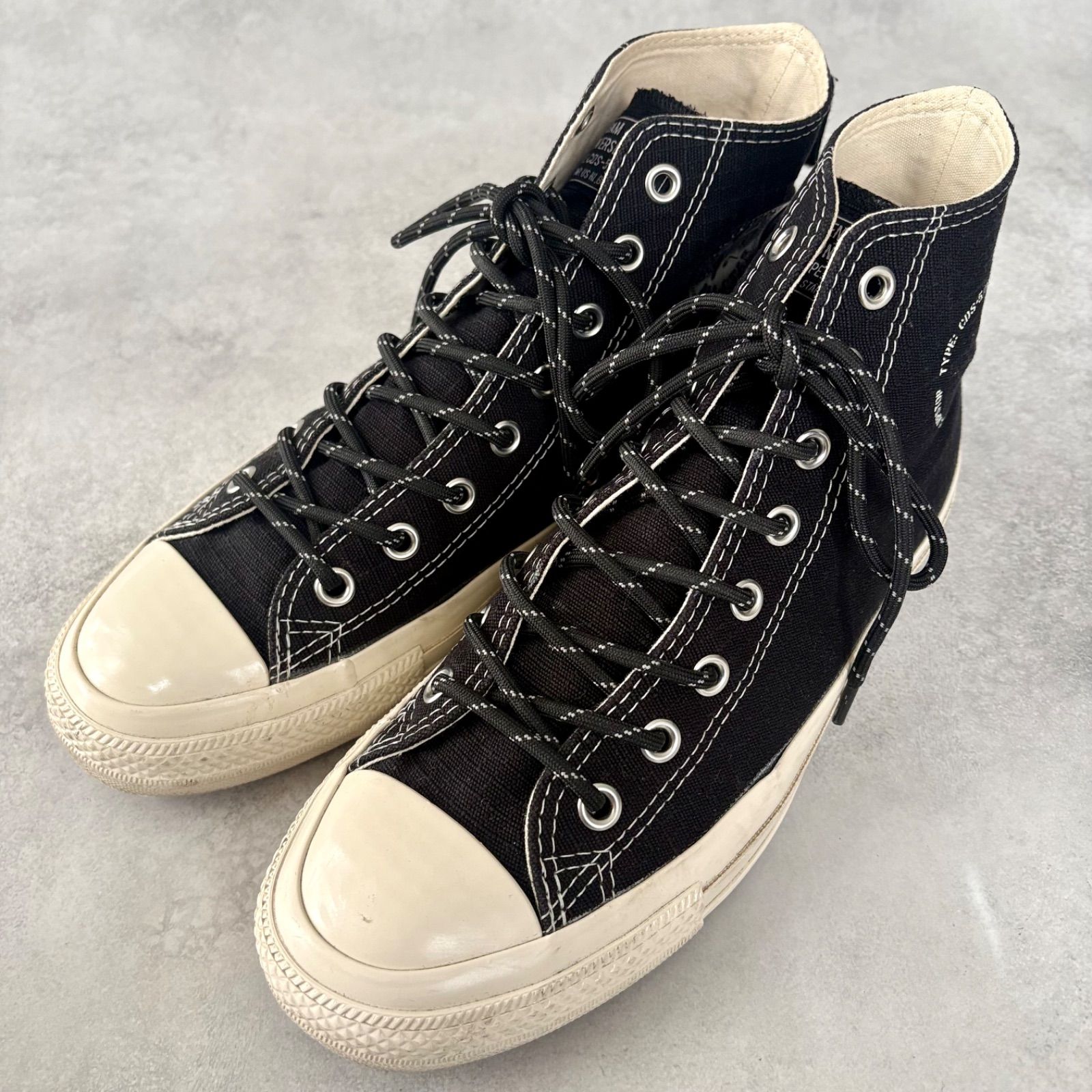 コンバース デンハム コラボ ALL STAR US HI ハイカット JPN27 US8.5 ブラック メンズ CONVERSE DENHAM オールスター キャンバス リップストップ 靴 シューズ 限定 コラボレーション