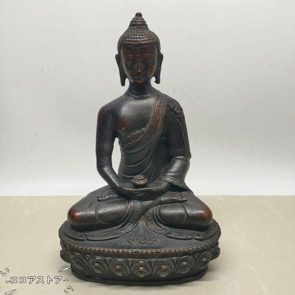 釈迦牟尼仏 仏像 仏教美術 銅製 工芸品 美術品 置物 9,356円