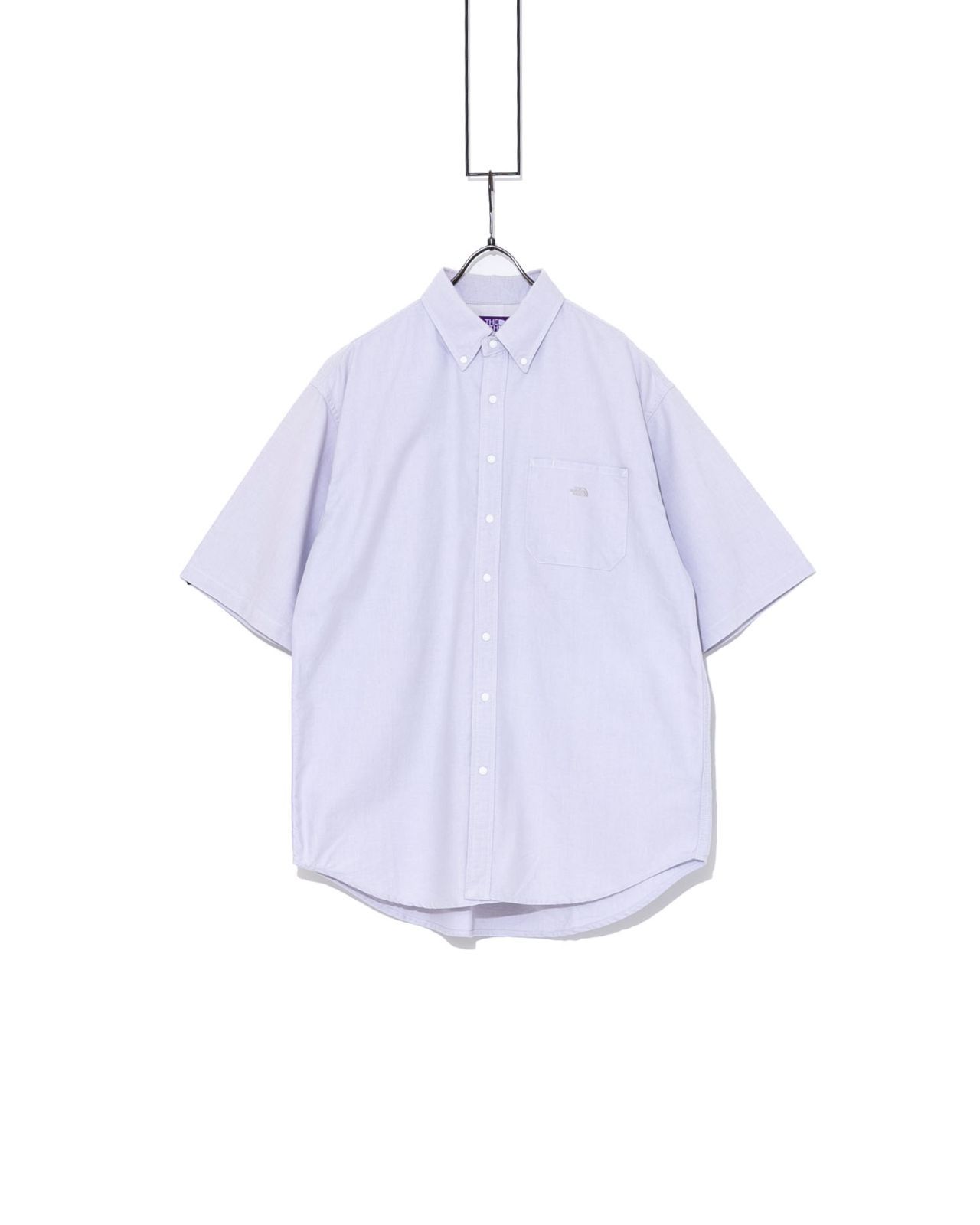 THE NORTH FACE PURPLE LABEL　ザノースフェイスパープルレーベル　Cotton Polyester OX B.D. Big H/S Shirtボタンダウン半袖シャツ NT3110N_iD260809-001 8,580円