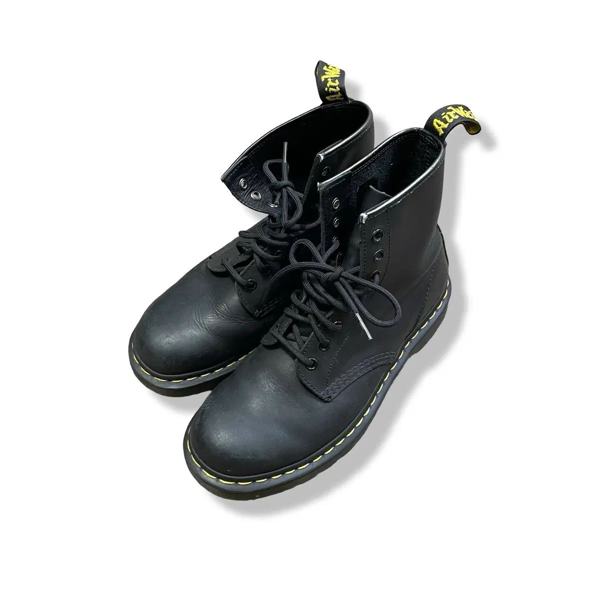 250 DR. MARTENS 1460 ブラック バージニア ウォーカーブーツ 8ホール uk6