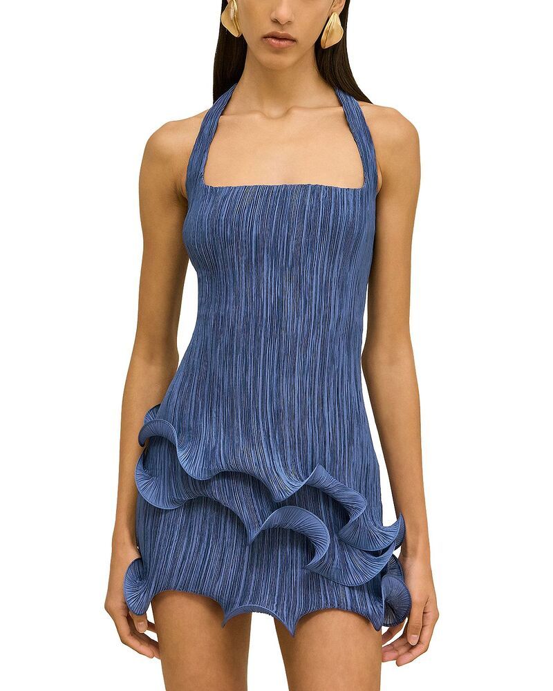 カルト ガイア レディース トップス ワンピース ティアード ミニ Cult Gaia Marsa Racer Back Tie red Mini Dress Tide