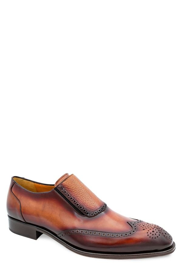 メズラン メンズ シューズ ウィングチップ ローファー Mezlan Burnished Wingtip Loafer Men COGNAC RUST ラスト 55,680円