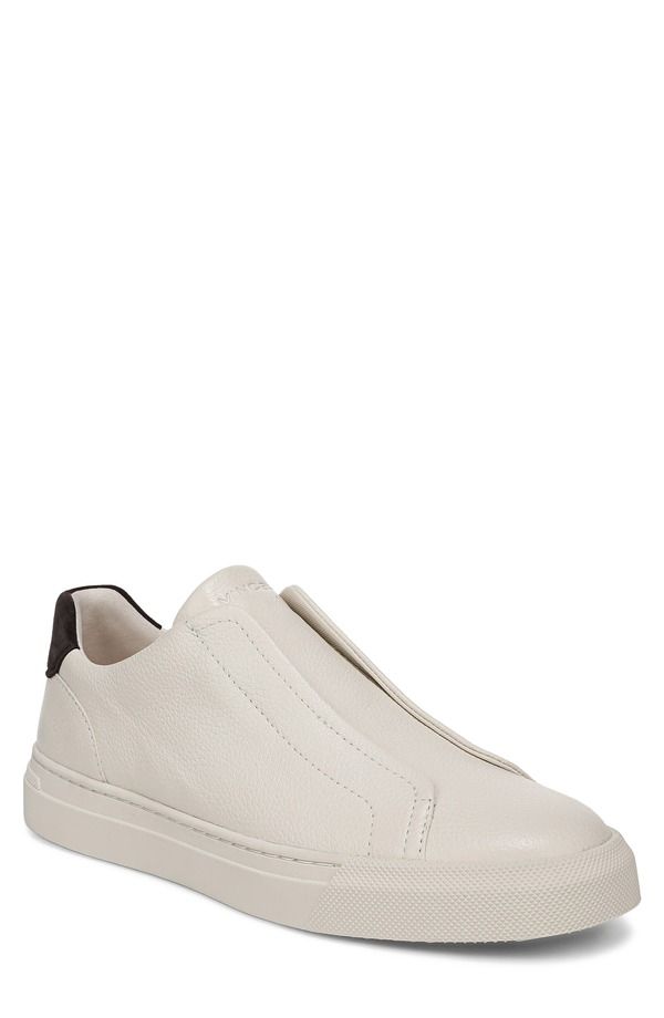 ヴィンス メンズ シューズ スニーカー レース Vince Luca LacelesslipOn Sneaker Men PEBBLE WHITE PALOMAR ホワイト