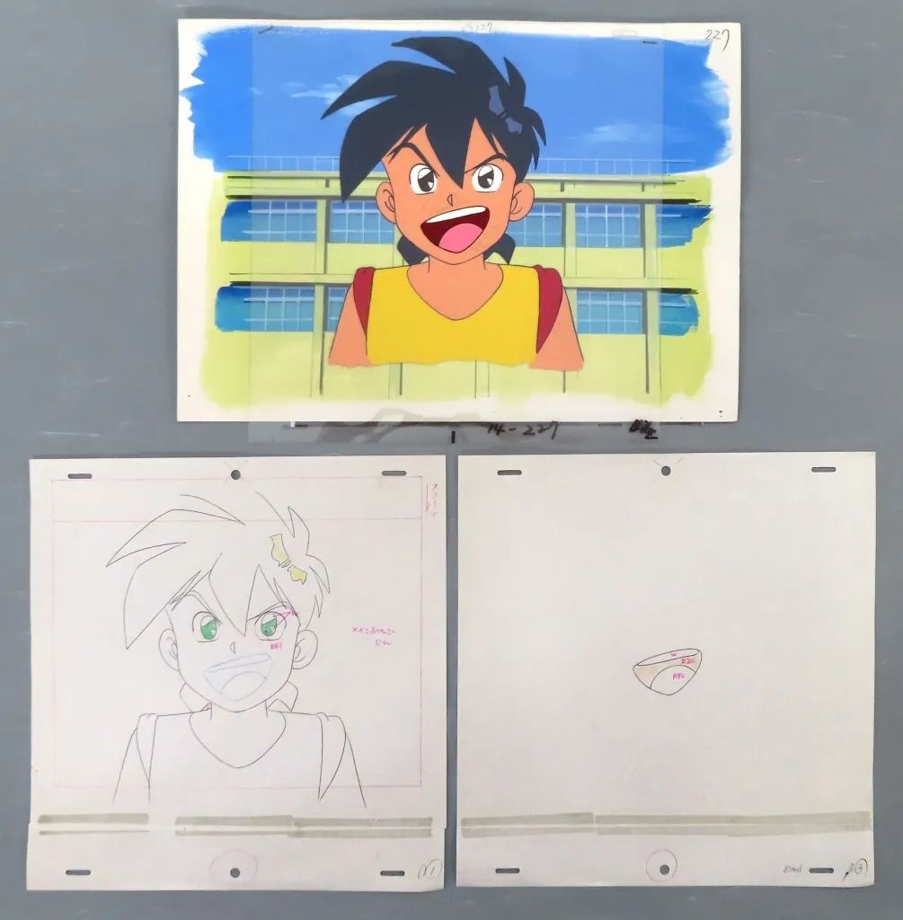 【中古】セル画・原画 絶対無敵ライジンオー セル画・原画セット 日向仁