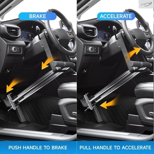 障がい者運転用ハンドコントロール装置プッシュプル式シルバーカー